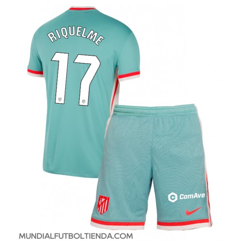 Camiseta Atletico Madrid Rodrigo Riquelme #17 Segunda Equipación Replica 2024-25 para niños mangas cortas (+ Pantalones cortos)